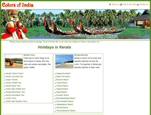 Tablet Screenshot of kerala.thecolorsofindia.com