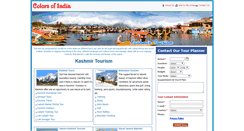 Desktop Screenshot of kashmirtourism.thecolorsofindia.com