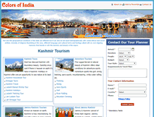 Tablet Screenshot of kashmirtourism.thecolorsofindia.com